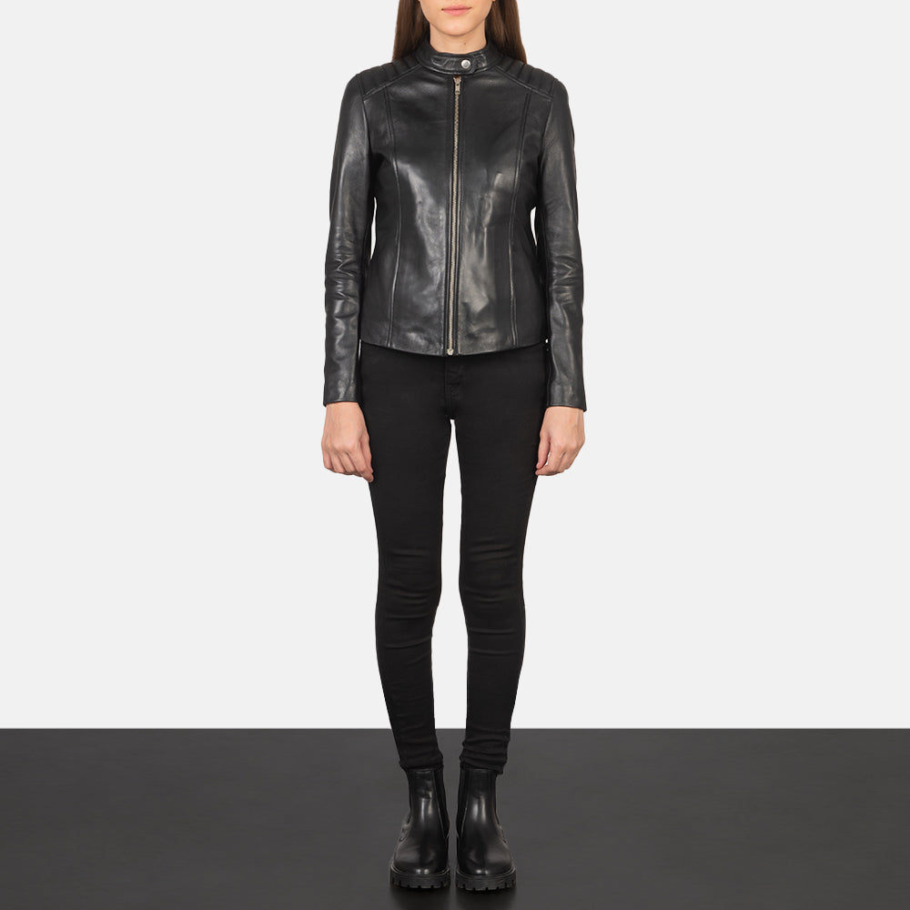 
Kelsee Nahkainen Biker-takki Naisille – alternate product view 4