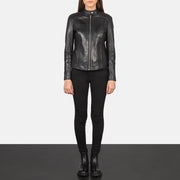 
Kelsee Nahkainen Biker-takki Naisille – alternate product view 4