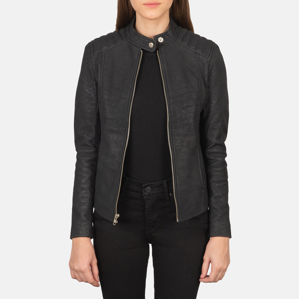 
Kelsee Nahkainen Biker-takki Naisille – alternate product view 1