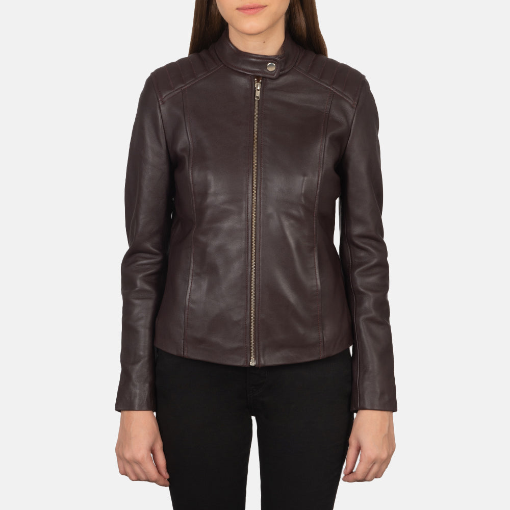 
Kelsee Nahkainen Biker-takki Naisille – alternate product view 4
