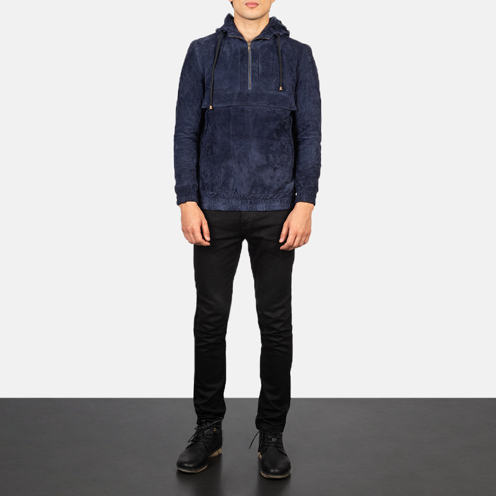 Kenton Hooded Nahkatakki Miehille – alternate product view 3