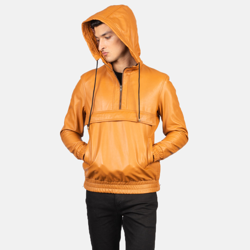 Kenton Hooded Nahkatakki Miehille – alternate product view 4