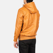 Kenton Hooded Nahkatakki Miehille – alternate product view 5