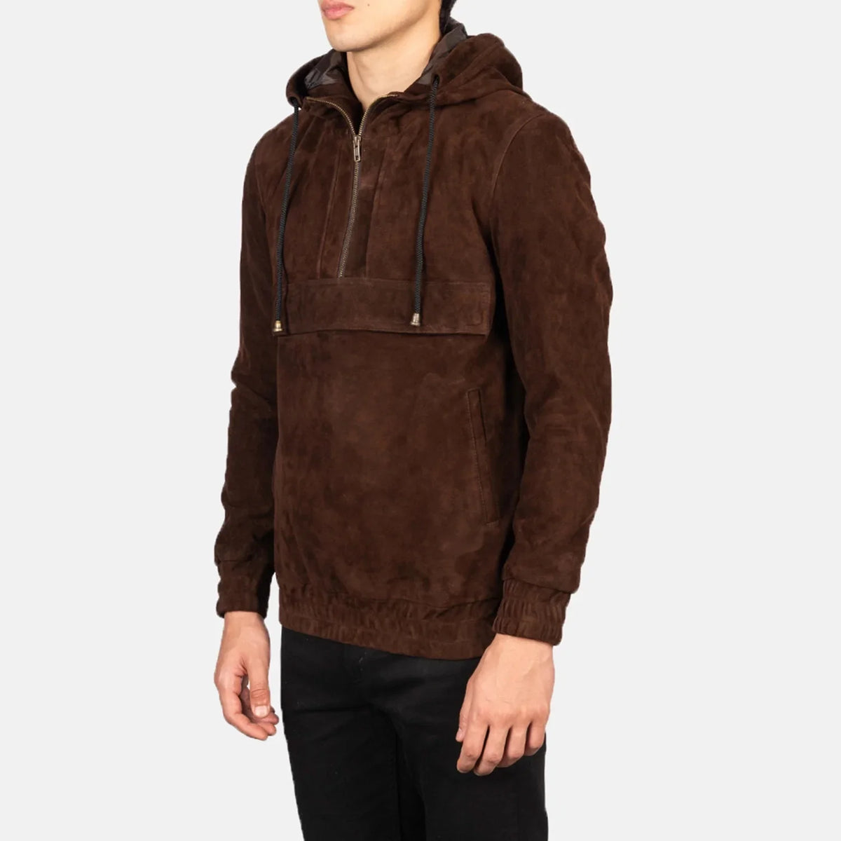 Kenton Hooded Nahkatakki Miehille – alternate product view 2
