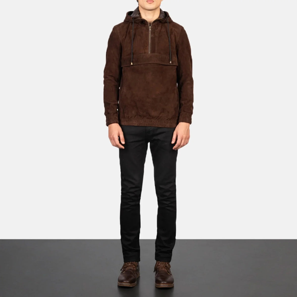 Kenton Hooded Nahkatakki Miehille – alternate product view 3