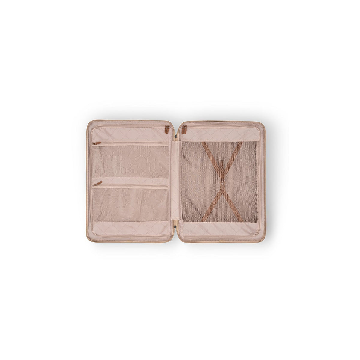 Close-Up Detail of Classic Collar &amp; Heavy-Duty Zipper Hardware on Large Suitcase Zuna Naisille