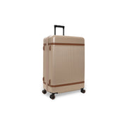 Large Suitcase Zuna Naisille in Classic 100% Full-Grain Leather - Front Profile View &amp; Tailored Silhouette | Buy Online
