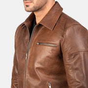 Lavendard Nahkainen Biker-takki Miehille – alternate product view 5