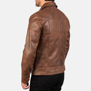 Lavendard Nahkainen Biker-takki Miehille – alternate product view 6