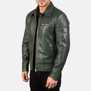 Lavendard Nahkainen Biker-takki Miehille – alternate product view 2