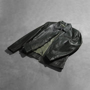 Lavendard Nahkainen Biker-takki Miehille – alternate product view 7