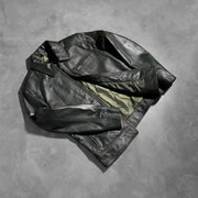 Lavendard Nahkainen Biker-takki Miehille – alternate product view 8