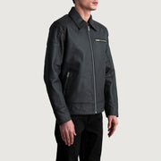 Lavendard Nahkainen Biker-takki Miehille – alternate product view 2