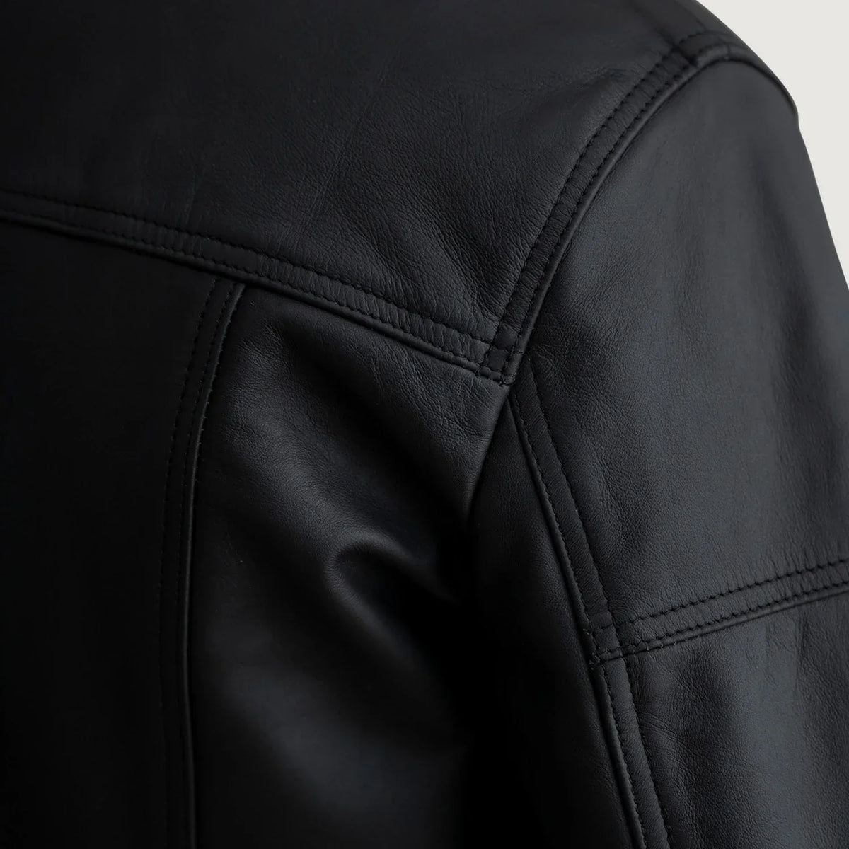Lavendard Nahkainen Biker-takki Miehille – alternate product view 5