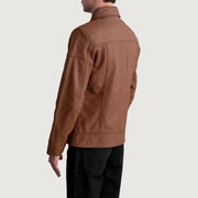 Lavendard Nahkainen Biker-takki Miehille – alternate product view 6
