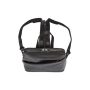 Solid Antique Brass Hardware &amp; Heavy-Duty Dual Zipper Detail on Claire Full-Grain Leather Backpack Naisille