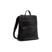 Fornella Full-Grain Leather Backpack Naisille in Classic 100% Full-Grain Leather - Full Exterior Front Profile View | Buy Online