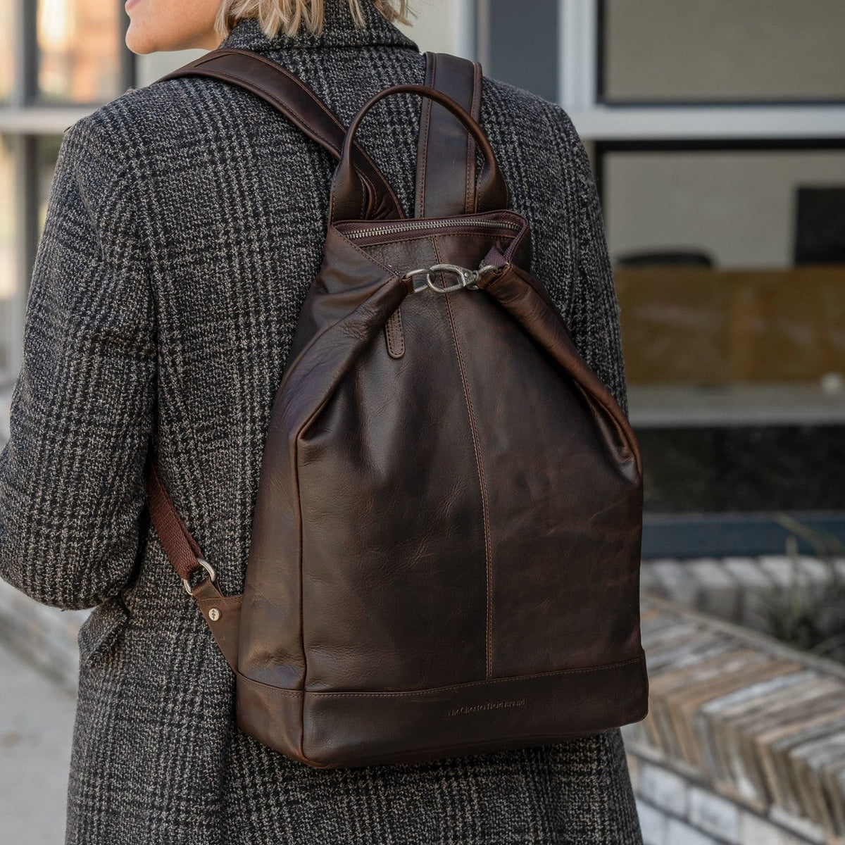 Manchester Full-Grain Leather Backpack Naisille – alternate product view 2