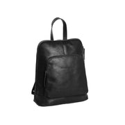 Naomi Full-Grain Leather Backpack Naisille in Classic 100% Full-Grain Leather - Full Exterior Front Profile View | Buy Online