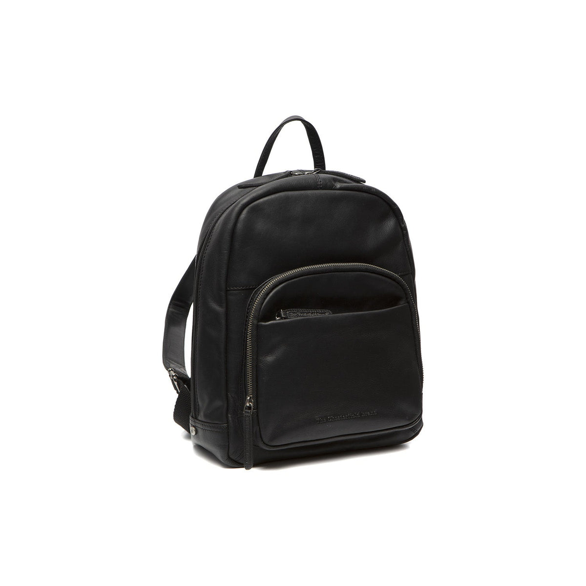 Santana Full-Grain Leather Backpack Naisille in Tan 100% Full-Grain Leather - Full Exterior Front Profile View | Buy Online