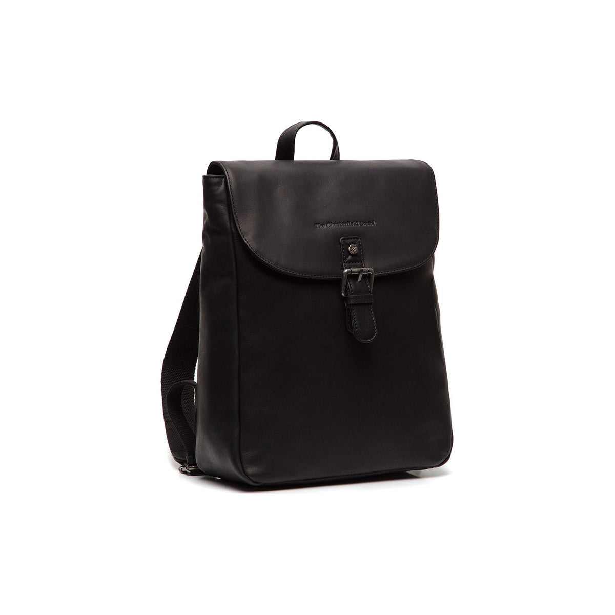 Vermont Full-Grain Leather Backpack Naisille in Classic 100% Full-Grain Leather - Full Exterior Front Profile View | Buy Online