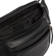 Solid Antique Brass Hardware &amp; Heavy-Duty Dual Zipper Detail on Jack Full-Grain Leather Belt Bag Naisille