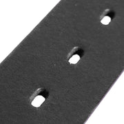 
Solid Antique Brass Hardware & Heavy-Duty Dual Zipper Detail on Brandon Pintanahka Belt Miehille