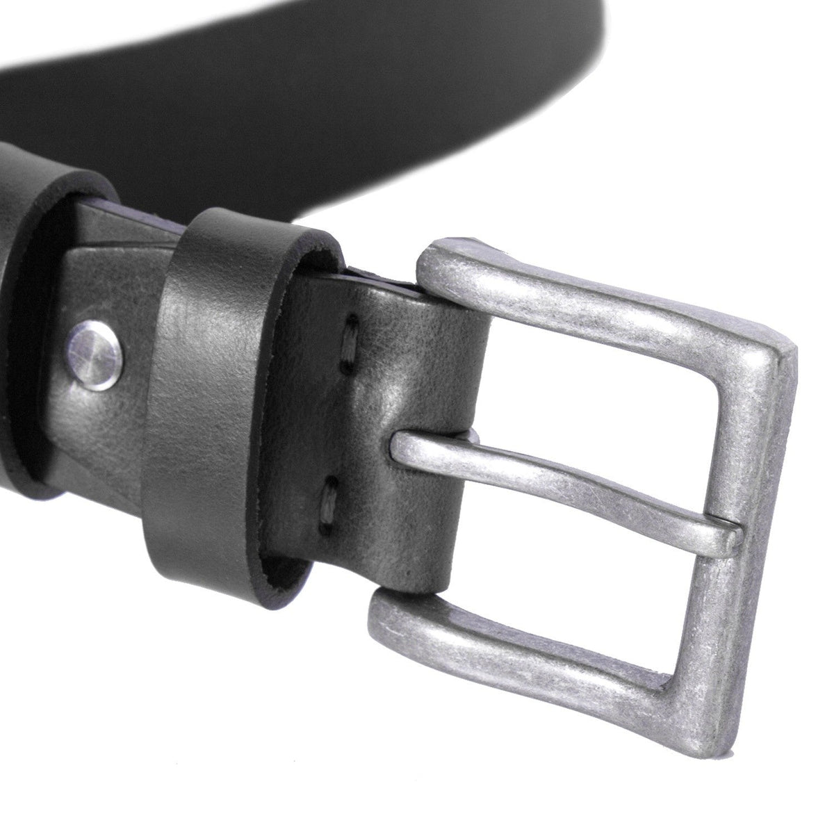 
Classic 100% Full-Grain leather Belt - Takanäkymä vahvistetuilla nahkahihnoilla