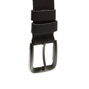 Copper Full-Grain Leather Belt Miehille - Structured Side Profile Showing Gusset Depth &amp; Expansion Capacity