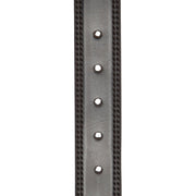 
Solid Antique Brass Hardware & Heavy-Duty Dual Zipper Detail on Manovo Pintanahka Belt Miehille
