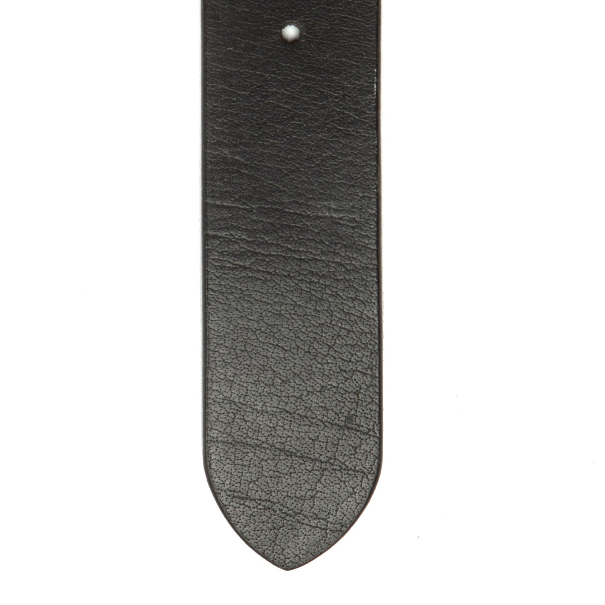 Solid Antique Brass Hardware &amp; Heavy-Duty Dual Zipper Detail on Morrison Full-Grain Leather Belt Miehille