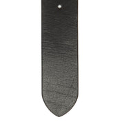 Solid Antique Brass Hardware &amp; Heavy-Duty Dual Zipper Detail on Morrison Full-Grain Leather Belt Miehille