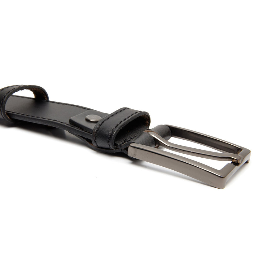 Vaaleanruskeaaro Full-Grain Leather Belt Miehille