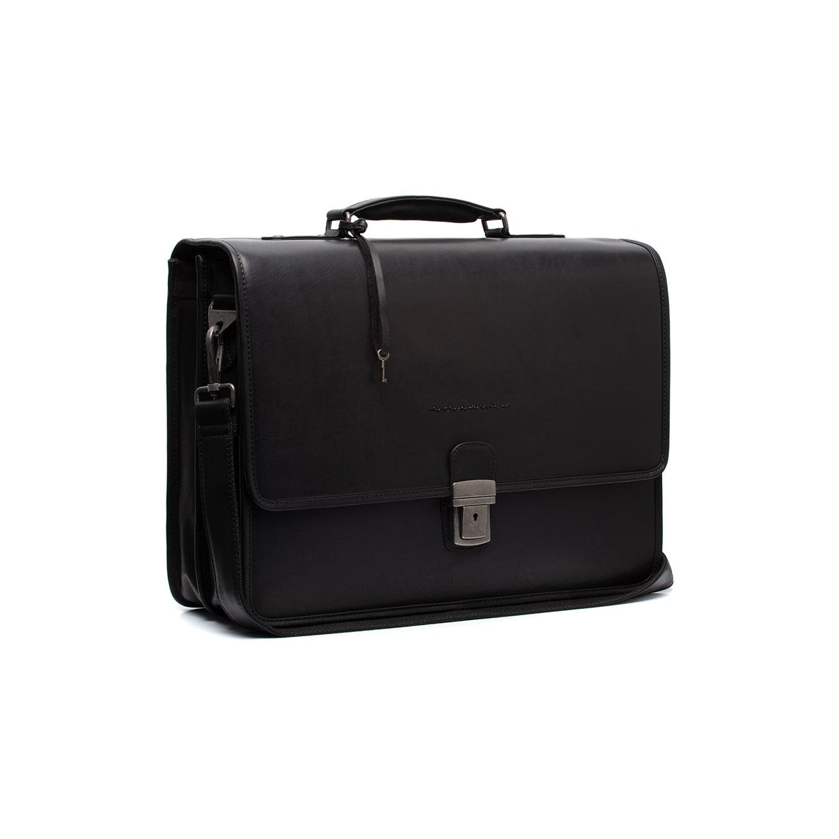 Glenwood Full-Grain Leather Briefcase Miehille in Classic 100% Full-Grain Leather - Full Exterior Front Profile View | Buy Online
