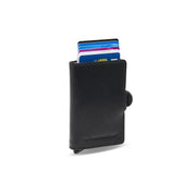 Baldwin Full-Grain Leather Card Holder Naisille in Classic 100% Full-Grain Leather - Full Exterior Front Profile View | Buy Online