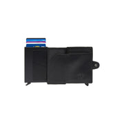 Baldwin Full-Grain Leather Card Holder Naisille - Structured Side Profile Showing Gusset Depth &amp; Expansion Capacity