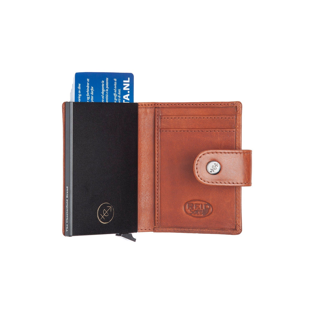 Barrea Full-Grain Leather Card Holder Naisille – alternate product view 3