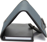 Delsbo Full-Grain Leather Card Holder Naisille - Structured Side Profile Showing Gusset Depth &amp; Expansion Capacity