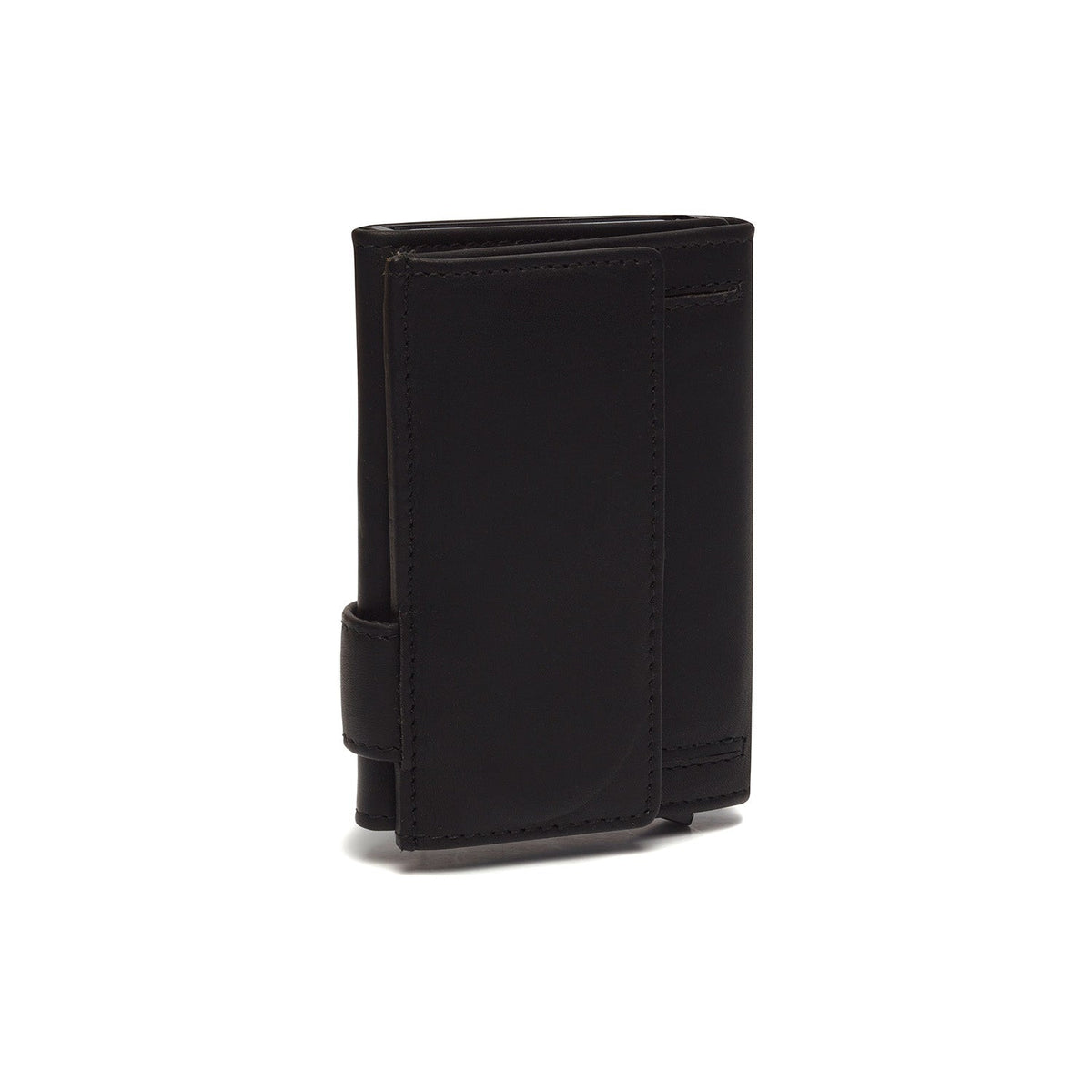 
Classic 100% Full-Grain Leather Card Holder - Takanäkymä vahvistetuilla nahkahihnoilla
