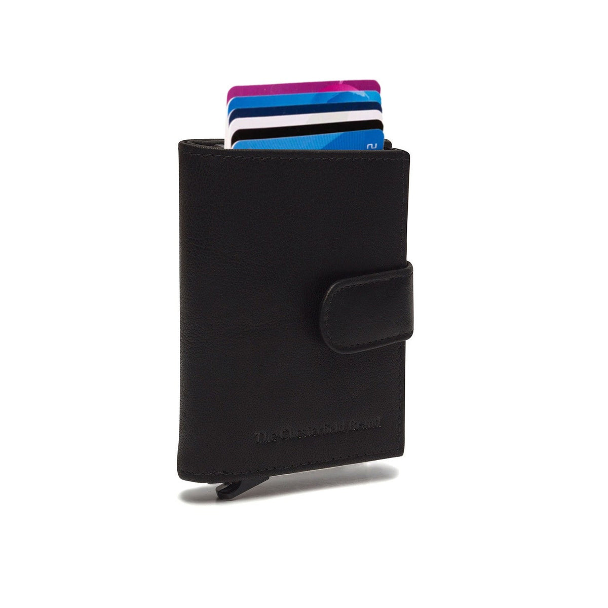 Hannover Full-Grain Leather Card Holder Naisille in Classic 100% Full-Grain Leather - Full Exterior Front Profile View | Buy Online