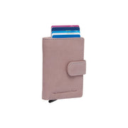 Kaunas Full-Grain Leather Card Holder Naisille in Classic 100% Full-Grain Leather - Full Exterior Front Profile View | Buy Online