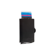Lagos Full-Grain Leather Card Holder Naisille in Classic 100% Full-Grain Leather - Full Exterior Front Profile View | Buy Online