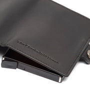 Lagos Full-Grain Leather Card Holder Naisille - Structured Side Profile Showing Gusset Depth &amp; Expansion Capacity