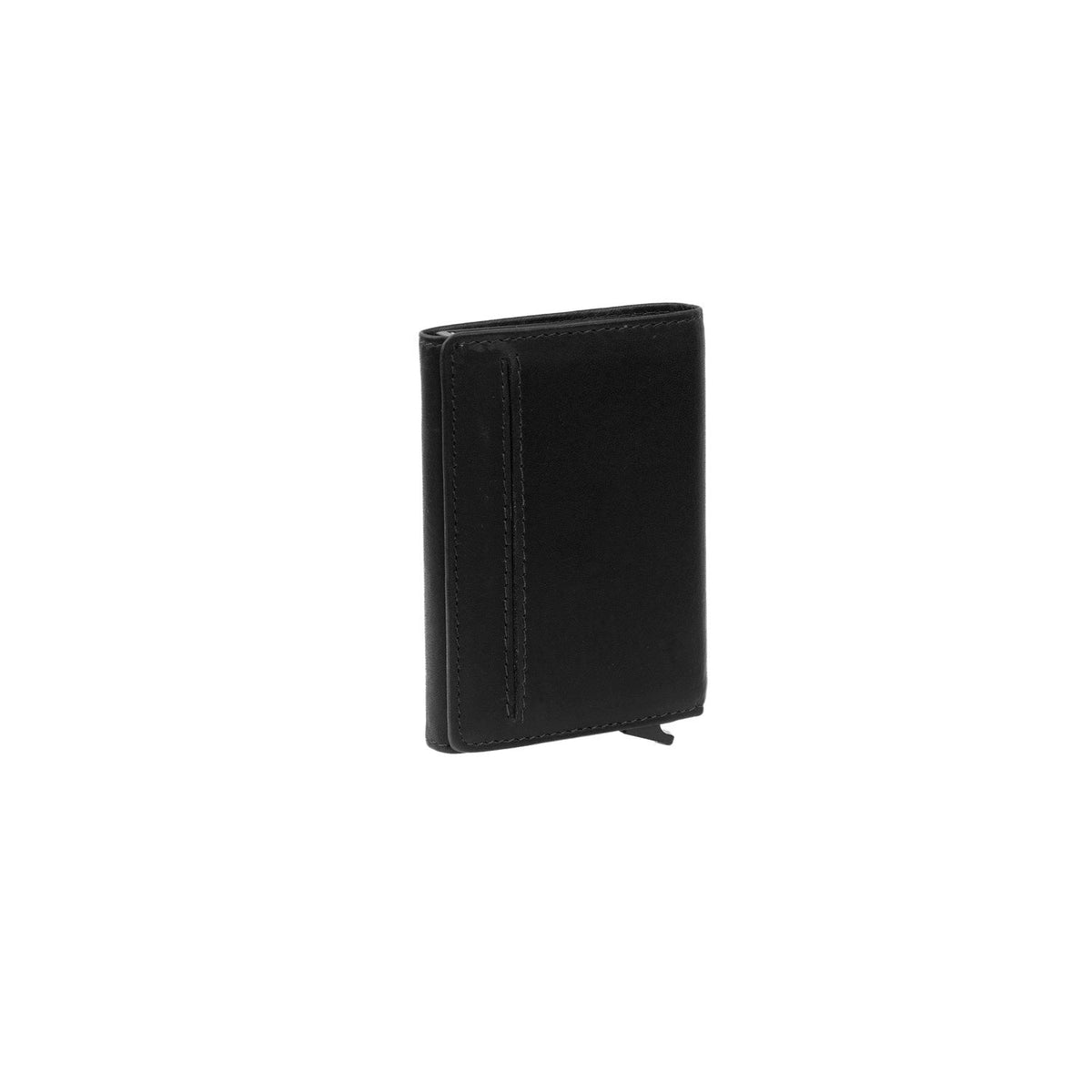 Solid Antique Brass Hardware &amp; Heavy-Duty Dual Zipper Detail on Lancaster Full-Grain Leather Card Holder Naisille