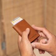Lancaster Full-Grain Leather Card Holder Naisille – alternate product view 2