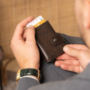 Larino Full-Grain Leather Card Holder Naisille – alternate product view 2