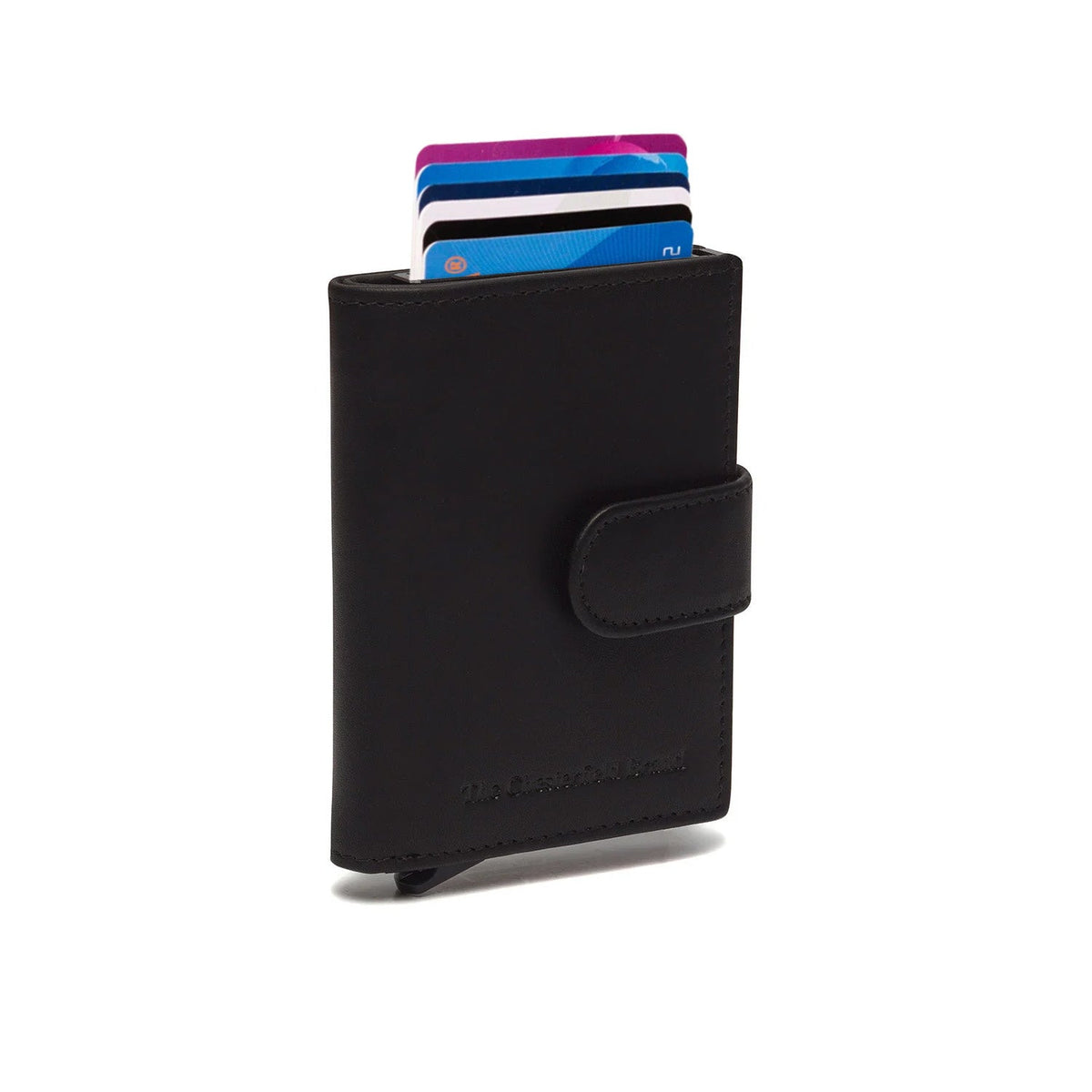 Leipzig Full-Grain Leather Card Holder Naisille in Classic 100% Full-Grain Leather - Full Exterior Front Profile View | Buy Online