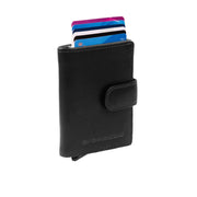 Loughton Full-Grain Leather Card Holder Naisille in Classic 100% Full-Grain Leather - Full Exterior Front Profile View | Buy Online