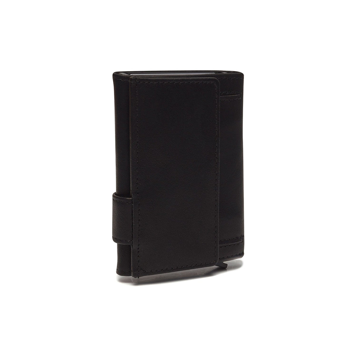 Solid Antique Brass Hardware &amp; Heavy-Duty Dual Zipper Detail on Mannheim Full-Grain Leather Card Holder Naisille