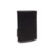 Solid Antique Brass Hardware &amp; Heavy-Duty Dual Zipper Detail on Mannheim Full-Grain Leather Card Holder Naisille